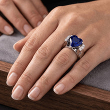 Round Natural Earth Mined Diamond Jewellery Sapphire Ring Bar Set Style 3.50 Carats