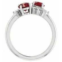 Round Natural Earth Mined Diamond Ruby Stone Ring 2.40 Carats White Gold 14K Jewellery