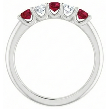 Round Natural Earth Mined Diamond Ruby Stone Ring 2 Carats White Gold 14K Jewellery