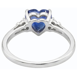 Natural Sapphire Ring 1.75ct - White Gold 14K