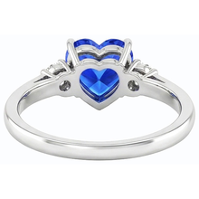 natural round sapphire 1.75ct ring band detail