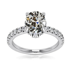 Round Old Cut Natural Diamond Engagement Ring Ladies Jewelry 5.75 Carats