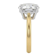 Radiant Diamond Solitaire Ring 2 ct – side view