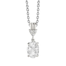 Round Old Miner 2.50 Carats Natural Diamond Pendant Prong Set White Gold 14K