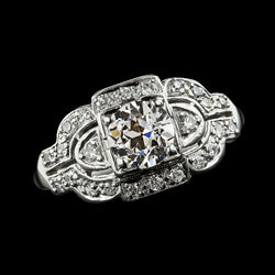 Round Old Miner Diamond Ring Real Three Stone Style 3.75 Carats Milgrain