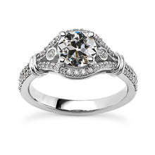Round Old Miner Natural Earth Mined Diamond Engagement Ring White Gold 4.50 Carats