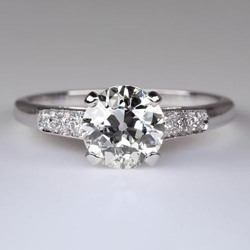 Round Old Miner Genuine Diamond Ring Accented Jewelry 2.50 Carats