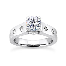 Round Old Miner Natural Diamond Engagement Ring Wide Band 2.50 Carats