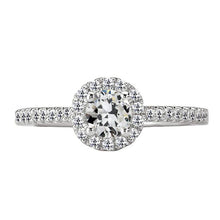 Round Old Miner Natural Diamond Halo Ring With Accents Jewelry Gold 4 Carats