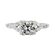 Round Old Miner Real Diamond Ring Triple Prong Split Shank 3.25 Carats