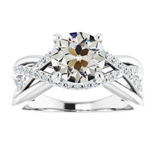 Round Old Miner Real Diamond Ring Twisted Infinity Style 3.90 Carats