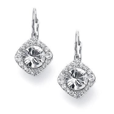 Round Real Brilliant Cut Diamond Dangle Earrings 3 Carat White Gold 14K