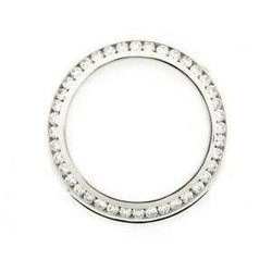 Round Real Custom Natural Earth Mined Diamond Bezel To Fit Rolex Date All Watch Models 1.75 Ct.