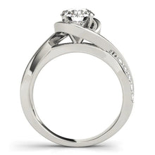Round Real Diamond Engagement Ring 1.30 Carats Twisted Shank