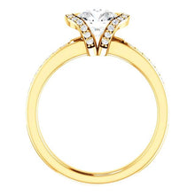 Round Diamond Engagement Ring 1.86 Carats Yellow Gold 14K Jewelry New