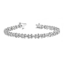 Round Real Diamond Tennis Bracelet Solid Gold 14K Prong Set 3.30 Carats