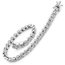 Round Real Diamond Tennis Bracelet Solid White Gold 14K Diamonds 5.70 Ct