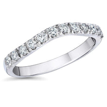 Round Real Diamond Wedding Band  White Gold 14K 2.40 Ct.