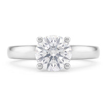 Round Real Natural Earth Mined DIAMOND ( NOT LAB GROWN ) Jewellery Solitaire Ring