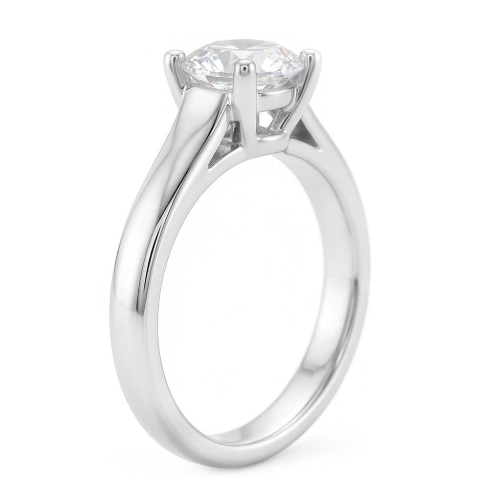 Round Real Natural Earth Mined DIAMOND ( NOT LAB GROWN ) Jewellery Solitaire Ring