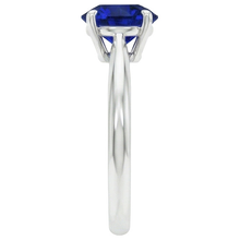Round Sapphire One Stone Ring Design