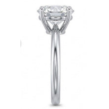 Round Solitaire 2 Carats Natural Earth Mined Diamond Engagement Ring White Gold 14K