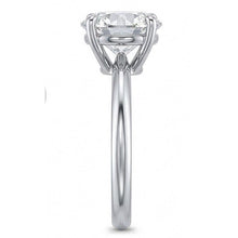 Round Solitaire 2 Carats Natural Earth Mined Diamond Engagement Ring White Gold 14K