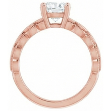 Round Solitaire Old Mine Cut Real Natural Earth Mined DIAMOND ( NOT LAB GROWN ) Ring 2 Carats Milgrain Shank