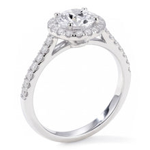Round Solitaire Old Mine Cut Real Natural Earth Mined Diamond Ring With Accents 2.50 Carats
