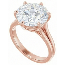 Round Solitaire Old Miner Natural Earth Mined Diamond Ring 6 Prong Set 6.50 Carats