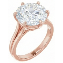 Round Solitaire Old Miner Natural Earth Mined Diamond Ring 6 Prong Set 6.50 Carats