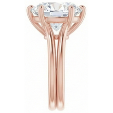 Round Solitaire Old Miner Natural Earth Mined Diamond Ring 6 Prong Set 6.50 Carats