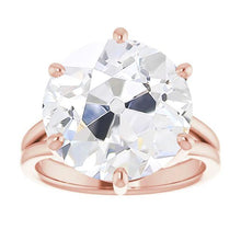 Round Solitaire Old Miner Real Diamond Ring 6 Prong Set 6.50 Carats