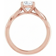 Round Solitaire Ring Old Cut Genuine Natural Earth Mined Diamond Prong Set 2 Carats Infinity Style