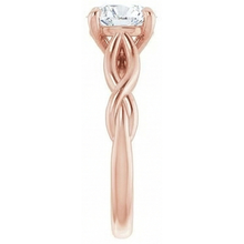 Round Solitaire Ring Old Cut Genuine Natural Earth Mined Diamond Prong Set 2 Carats Infinity Style