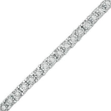Round Tennis Bracelet Genuine Diamond Cut Mounting 6 Carat White Gold Jewelry