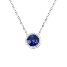 Luxury Blue Sapphire Precious Stone Pendant 1 ct – main view