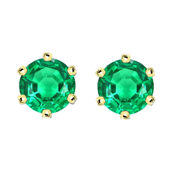 Dazzling GIA Certified Colombian Emerald Gemstone Earring – 3 ct
