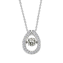 Drop Pendant 14K White Gold with Diamond – main view