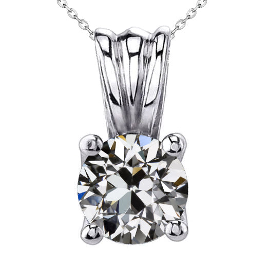 Drop Pendant 14K White Gold with Brilliant Diamond – main view