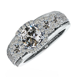 Shimmering Brilliant Diamond Halo Engagement Ring 2 ct – 14