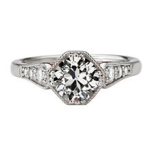 Real Diamond Solitaire Ring with Accents 2.50 ct 14 Karat White Gold – main view