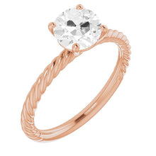 Diamond Solitaire Ring 2-ct 14 Karat Rose Gold – main view