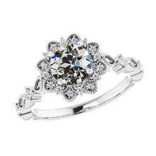 Luxurious Solitaire Ring with Accents 1 ct – main view