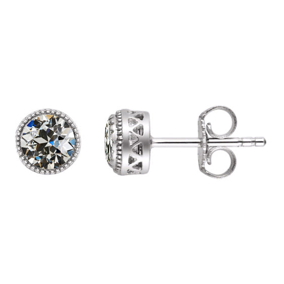 High-End Fine Diamond Drop Earrings 1 ct – main view
