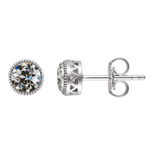 High-End Fine Diamond Drop Earrings 1 ct – main view