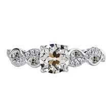 Diamond Solitaire with Side Stones 2-ct 14K White Gold – main view