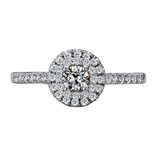 Earth-Mined Fine Diamond Halo Engagement Ring – main view