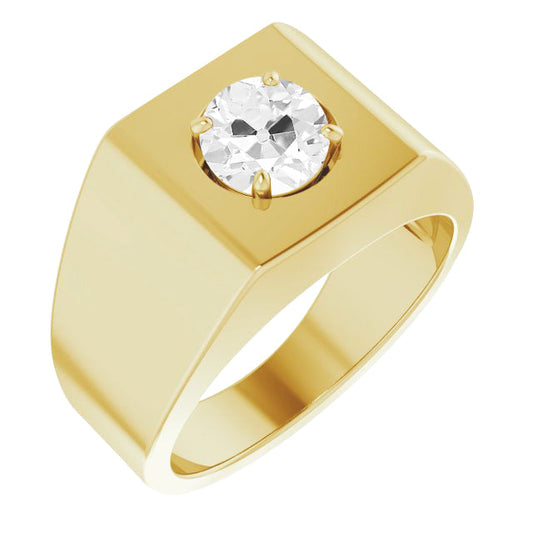 High-End Diamond Gentleman's Ring 1.50 ct – main view
