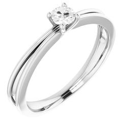 Old Mine Cut Fine Diamond Solitaire Engagement Ring 1.50 ct